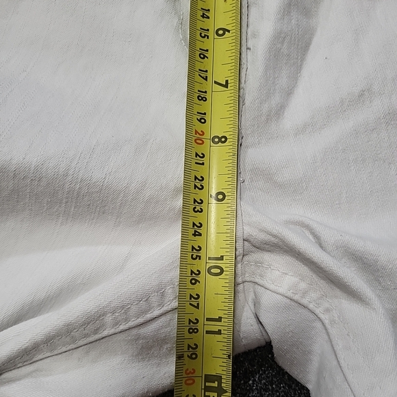 Vintage Penman's Women's Jeans Y2K Size 8 White Embroidered Capris - Picture 11 of 12